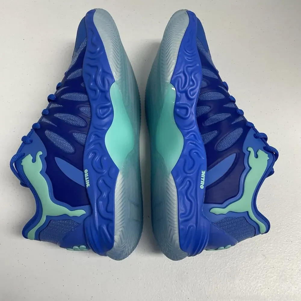 Puma Hali 1 Opal 313450 01 Size 8 Blue Basketball Sneakers Tyrese Haliburton